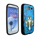 Wholesale Samsung Galaxy S3 Night Owl Gummy Design Case (Three Owl)
